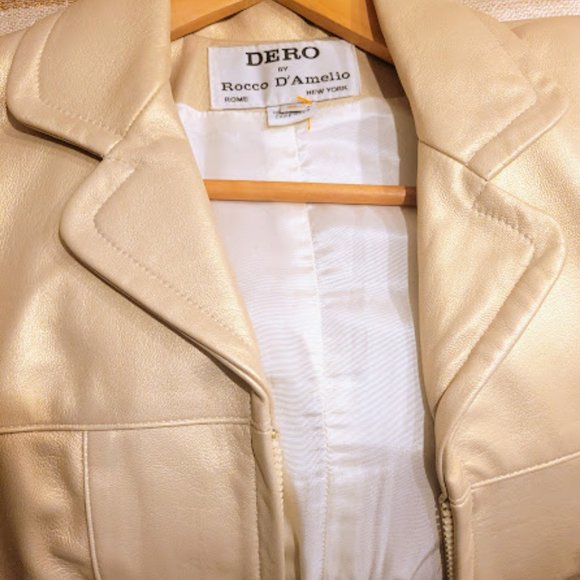 Vintage Italian Leather Jacket Dero by Rocco D'Amelio - Picture 5 of 9